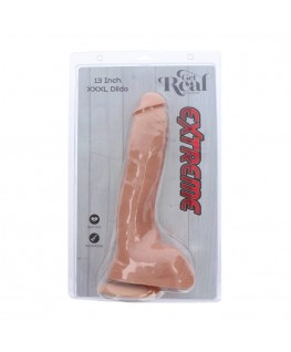 GET REAL - EXTREME XXXL DILDO 34 CM PELLE