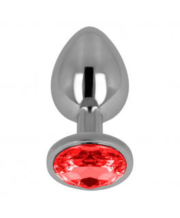 OHMAMA ANAL PLUG METAL RED 8 CM
