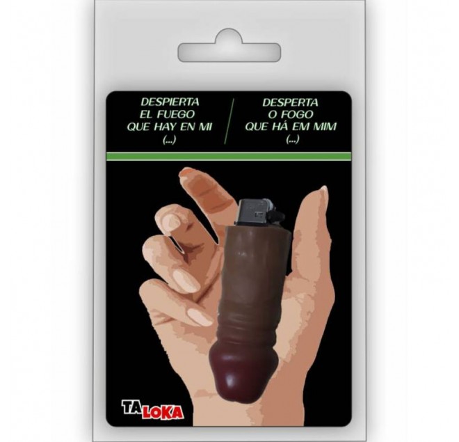 TALOKA - FANTASTICO ACCENDINO A FORMA DI PENE COLOR MULATTO 100% RICARICABILE /es/pt/en/