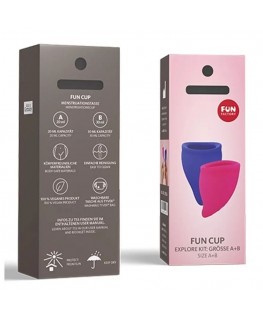 FUN FACTORY - FUN CUP EXPLORE KIT MENSTRUAL CUP PINK & ULTRAMARINE