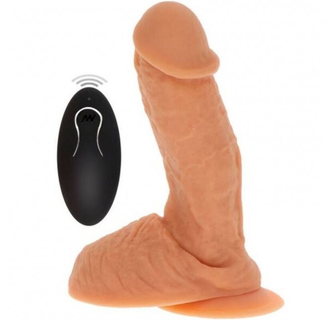 OTTIENI REALE - PELLE DILDO VIBRANTE IN SILICONE