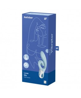 SATISFYER LOVE ME RABBIT VIBRATION - BLU