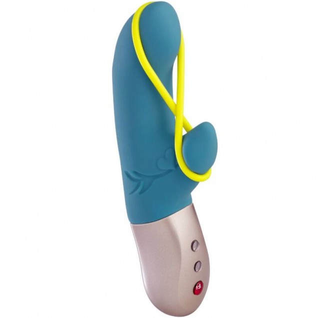 FUN FACTORY - AMORINO MINI VIBRATOR PETROL & NEON YELLOW