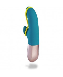 FUN FACTORY - AMORINO MINI VIBRATOR PETROL & NEON YELLOW