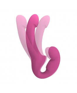 FUN FACTORY - SHARE LITE DOUBLE DILDO BLACKBERRY