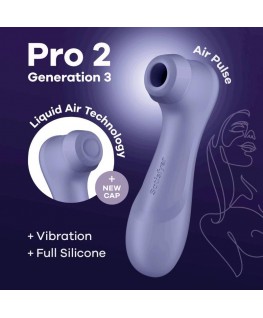 SATISFYER PRO 2 GENERATION 3 LIQUID AIR TECHNOLOGY - LILAC