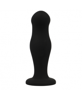 BLACK&SILVER - SEAN ANAL PLUG PREMIUM SILICONE BLACK