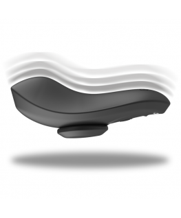 BLACK&SILVER - PRESTON VIBRATING PANTIE SILICONE RECHARGEABLE BLACK