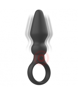 BLACK&SILVER - OZZY POWERFUL ANAL PLUG SILICONE