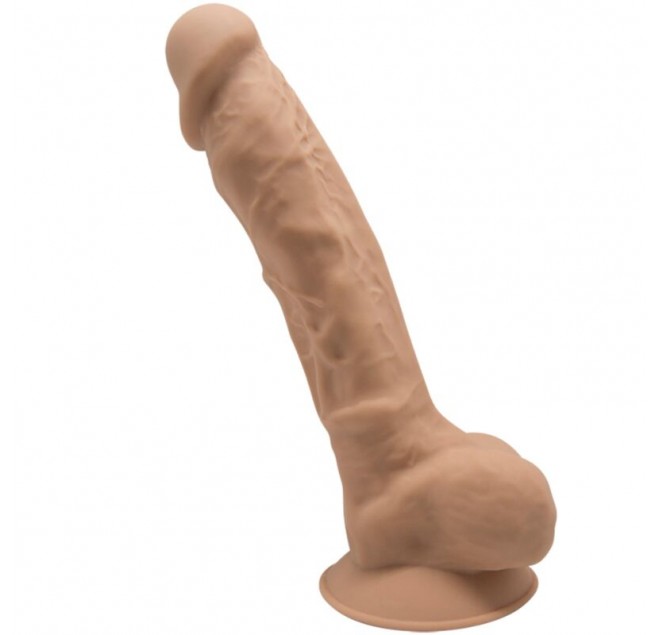 SILEXD - MODELLO 1 PENE REALISTICO PREMIUM SILEXPAN SILICONE CARAMEL 17,5 CM