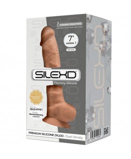 SILEXD - MODELLO 1 PENE REALISTICO PREMIUM SILEXPAN SILICONE CARAMEL 17,5 CM