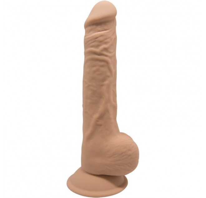 SILEXD - MODELLO 1 PENE REALISTICO PREMIUM SILEXPAN SILICONE CARAMEL 24 CM