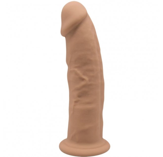 SILEXD - MODELLO 2 PENE REALISTICO PREMIUM SILEXPAN SILICONE CARAMEL 19 CM