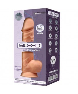 SILEXD - MODELLO 1 VIBRATORE PER PENE REALISTICO IN SILICONE PREMIUM SILEXPAN 21,5 CM