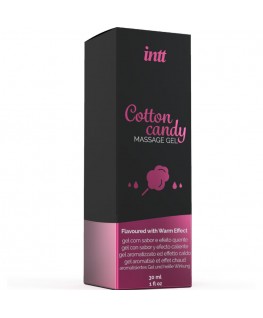 INTT MASSAGE & ORAL SEX - GEL DA MASSAGGIO AL GUSTO DI CANDY COTONE CON EFFETTO RISCALDANTE