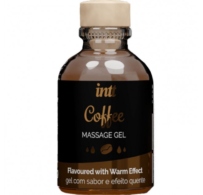 INTT MASSAGE & ORAL SEX - GEL DA MASSAGGIO AL GUSTO DI CAFFÈ EFFETTO CALDO