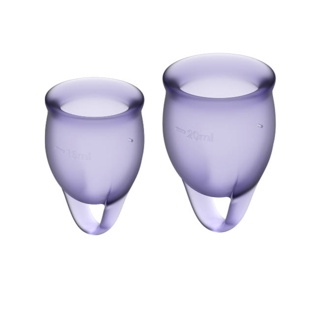 TAZZA MENSTRUALE SODDISFATTI FEEL CONFIDENT VIOLA 15 + 20ML