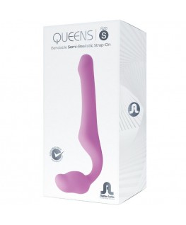 ADRIEN LASTIC - QUEENS STRAP-ON FLESSIBILE ROSA TAGLIA S