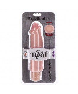 GET REAL - VIBRATORE GRANDE A DOPPIA DENSITÀ 20,5 CM PELLE