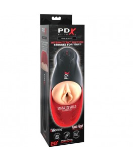 PDX ELITE - STROKER FUCK-O-MATIC VAGINA DOPPIA VIBRAZIONE MASTURBADOR PENE E TESTICOLI