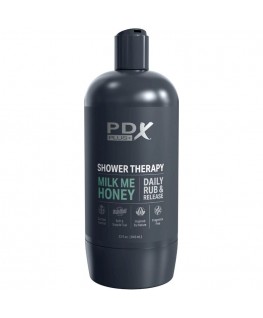 PDX PLUS - MASTURBATORE STROKER DAL DESIGN DISCRETO CON FLACONE SHAMPOO MILK ME HONEY