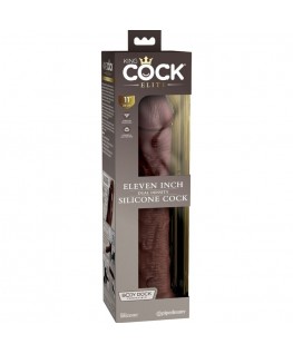 KING COCK ELITE - DILDO REALISTICO IN SILICONE 28 CM MARRONE