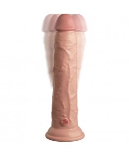 KING COCK ELITE - VIBRATORE REALISTICO E DILDO IN SILICONE TELECOMANDO 23 CM