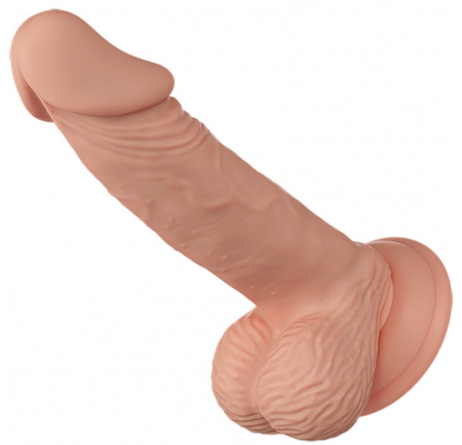 BELLISSIMO INCONTRO ZEBULON DILDO REALISTICO E FLESSIBILE 19,4 CM - CARNE