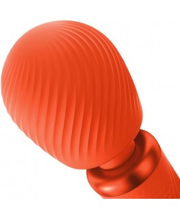 FUN FACTORY - VIM SILICONE RICARICABILE VIBRANTE PESATA RUMBLE BACCHETTA ALBA ARANCIONE