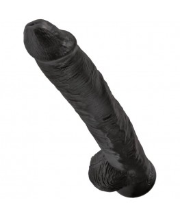 KING COCK - PENE REALISTICO CON SFERE 30,5 CM NERO