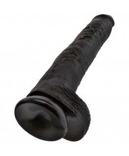 KING COCK - PENE REALISTICO CON SFERE 30,5 CM NERO