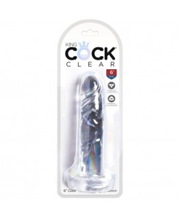 KING COCK CLEAR - PENE REALISTICO 15,5 CM TRASPARENTE