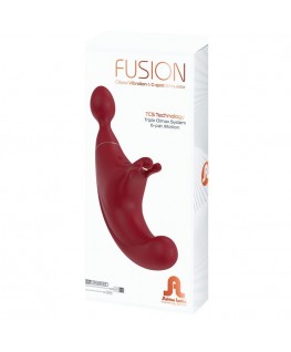 ADRIEN LASTIC - FUSION STIMOLATORE TRIPLO CLITORIDE E PUNTO G ROSSO