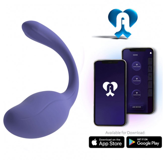 ADRIEN LASTIC - STIMOLATORE CLITORIDE SMART DREAM 3.0 E TELECOMANDO G-SPOT VIOLA - APP GRATUITA