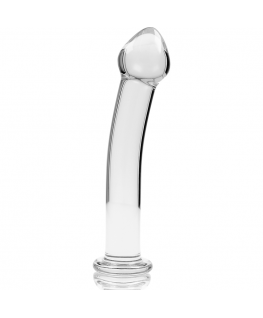 NEBULA SERIES BY IBIZA - MODELLO 11 DILDO IN VETRO BOROSILICATO 16 X 3 CM TRASPARENTE