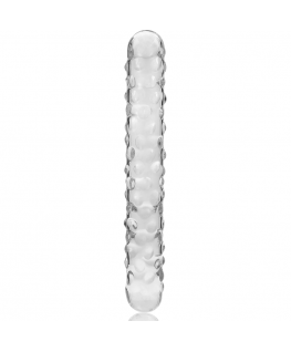 NEBULA SERIES BY IBIZA - MODELLO 15 DILDO IN VETRO BOROSILICATO 18,5 X 3 CM TRASPARENTE