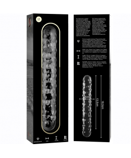 NEBULA SERIES BY IBIZA - MODELLO 15 DILDO IN VETRO BOROSILICATO 18,5 X 3 CM TRASPARENTE