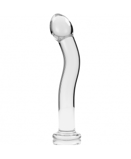 NEBULA SERIES BY IBIZA - MODELLO 18 DILDO IN VETRO BOROSILICATO 18,5 X 3,5 CM TRASPARENTE