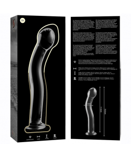 NEBULA SERIES BY IBIZA - MODELLO 18 DILDO IN VETRO BOROSILICATO 18,5 X 3,5 CM TRASPARENTE