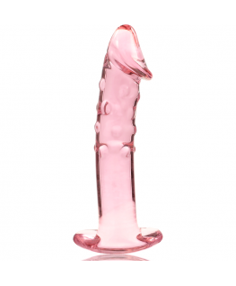 NEBULA SERIES BY IBIZA - MODELLO 19 DILDO IN VETRO BOROSILICATO 18,5 X 4 CM ROSA