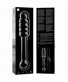 NEBULA SERIES BY IBIZA - MODELLO 20 DILDO IN VETRO BOROSILICATO 20,5 X 3 CM TRASPARENTE