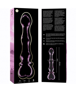 NEBULA SERIES BY IBIZA - MODELLO 21 DILDO IN VETRO BOROSILICATO 20,5 X 3,5 CM ROSA