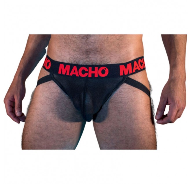 MACHO - MX26X2 JOCK NERO/ROSSO S