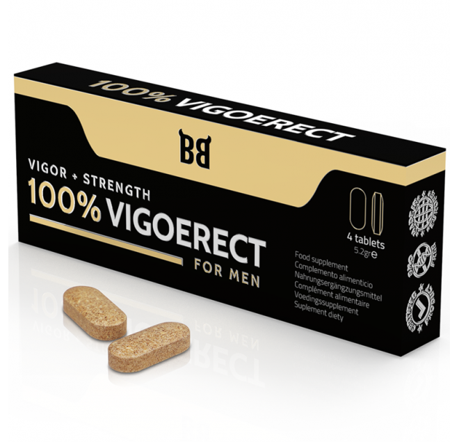 BLACKBULL BY SPARTAN - 100% VIGOERECT VIGORE + FORZA PER UOMINI 4 COMPRESSE