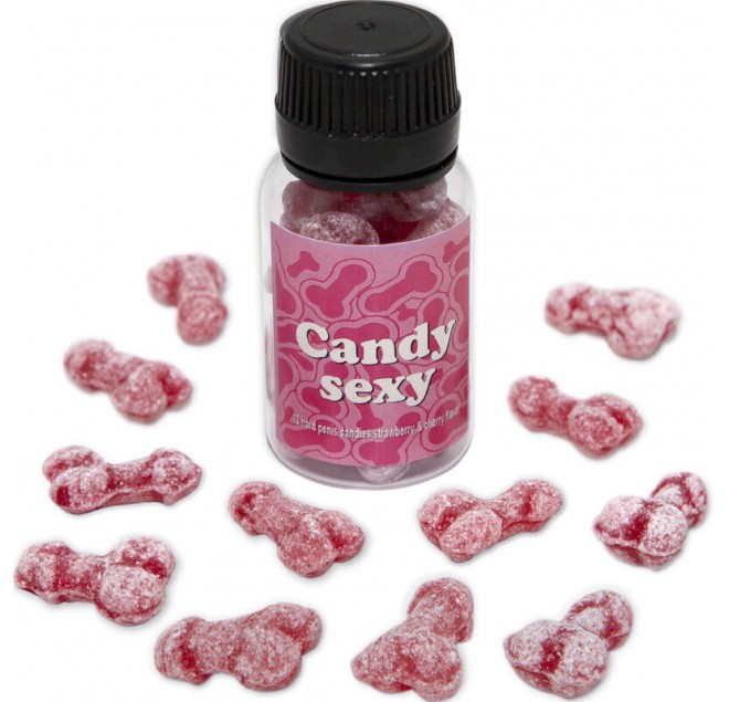 DIABLO PICANTE - CANDY SEXY VASO DA 12 GOMME GUMMY AL GUSTO FRAGOLA-CILIEGIA