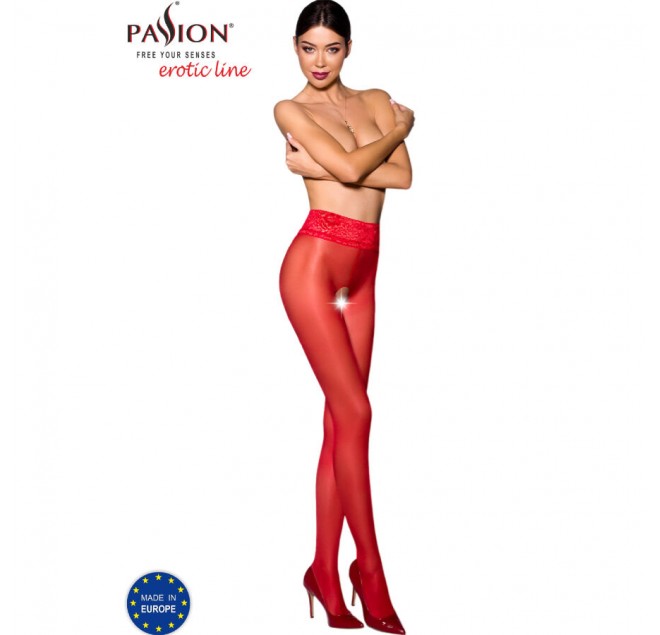 PASSIONE - CALZA TIOPEN 008 ROSSO 1/2 (30 DEN)