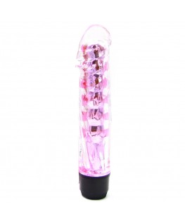 SANINEX VIBRATOR FANTASTIC REALITY PINK AND CLEAR