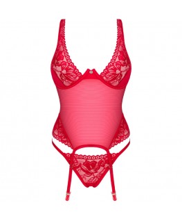 OBSESSIVE - CORSETTO LACELOVE ROSSO XS/S