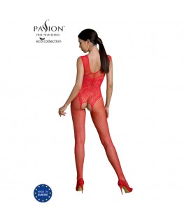 PASSION - ECO COLLECTION BODYSTOCKING ECO BS003 ROJO