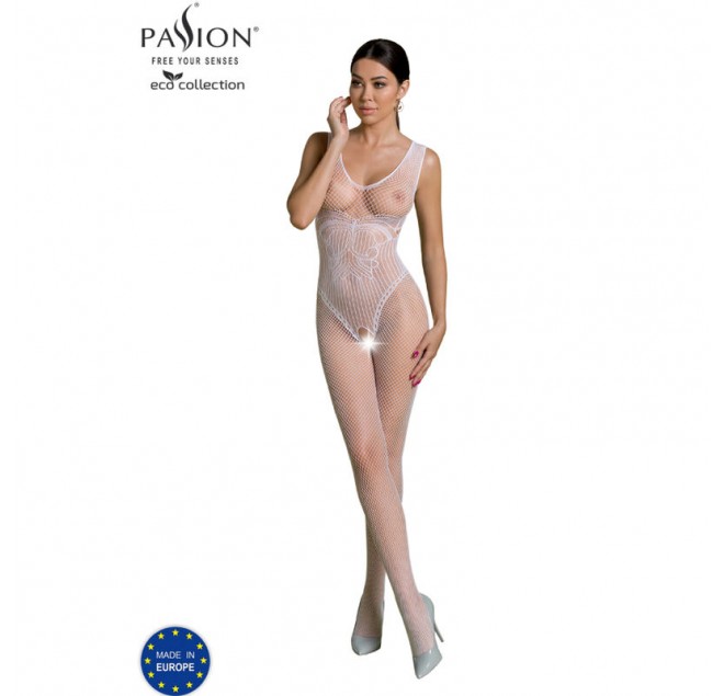 PASSION - ECO COLLECTION BODYSTOCKING ECO BS003 BLANCO